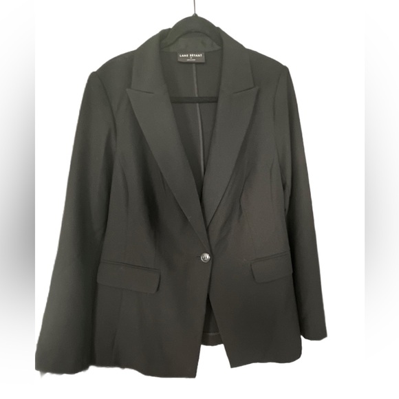 Like New! Lane Bryant Perfect Drape Blazer, Size 14, Black - Picture 6 of 8